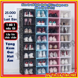Hộp Đựng Giày, Box Để Giầy Dép Nam Nữ Bằng Nhựa Cứng Mica Trong Suốt Đồ Cao Cấp Giá Rẻ Man My Shop