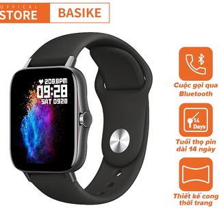Đồng hồ thông minh BASIKE WAT08 Gọi điện qua Bluetooth Hàng trăm mặt số tinh tế 8 chế độ thể thao Sạc từ tính