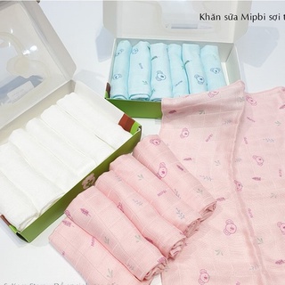 Khăn sữa 3 lớp MIPBI chất sợi tre siêu mềm mại cho bé