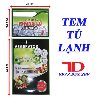 Tem Tủ Lạnh - Tặng Kèm Băng Keo 2 Mặt