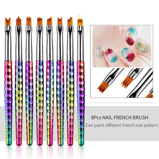 Set cọ vẽ hoa 8 cây (cán cao cấp)