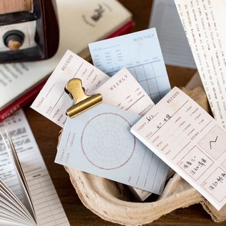 SET 30 GIẤY PLANNER RETRO TRANG TRÍ BULLET JOURNAL (ảnh thật) - Tiệm nhà Chun