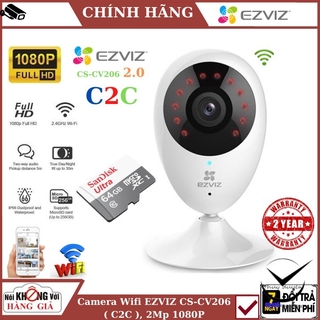 Camera Wifi IP EZVIZ CS-CV206 ( C2C ), 2Mp 1080P , phát hiện chuyển động , đàm thoại 2 chiều , bảo hành chính hãng