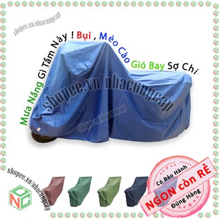 Áo Bạt Trùm Phủ Xe Máy Không Ngại Mưa Nắng - NKH-BPXM-SM-XADU (Nhiều màu)
