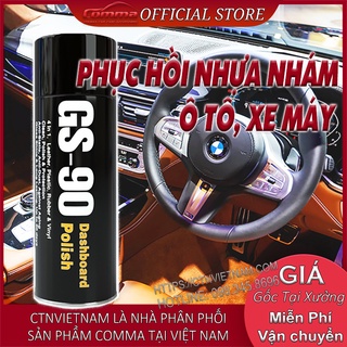 Chai Phục Hồi Nhựa Nhám, Dưỡng Nhựa Nhám, Phục Hồi Nhựa Đen Cho Ô Tô Xe Máy Dashboard Polish