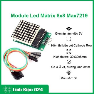 Module led Matrix 8x8 Max7219 tạo hiệu ứng hình ảnh