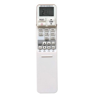Remote máy lạnh, điều hoà TOSHIBA loại 3 nút nắp trượt.