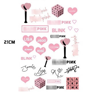 Hình xăm Blackpink Lisa Jisoo Jennie Rose bảng A4 phong cách cá tính, độc đáo