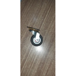 Bánh xe cao su xoay 360° đen dày chịu lực tốt Sâm Ký, bánh xe kéo-đẩy 5F, 6F, 7F, 8F, 12F