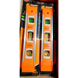 Thước thủy, thước nivo Kapusi 225mm có nam châm, đo thăng bằng, đo góc nghiêng