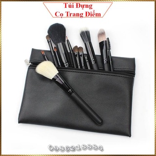 Túi da đựng cọ trang điểm dụng cụ trang điểm TTD1