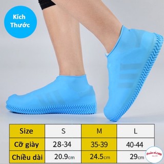 XẢ KHO ❤️ Bọc Giày Đi Mưa Silicone Siêu Bền - Bảo Vệ Giày