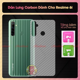 Miếng Dán Lưng Cacbon Realme 6i