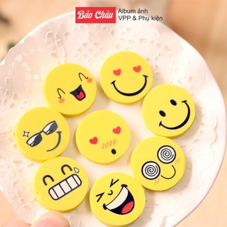 Tẩy Mặt Cười, gôm tẩy hình mặt cười (Vỉ 4 Viên )