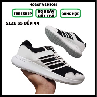 Giày thể thao sneaker nam nữ đế siêu nhẹ chất vải thoáng khí ê chân có thể mang hằng ngày chạy bộ(trangsocden)