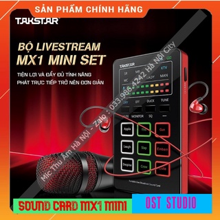 Combo Hát Livestream Takstar MX1 Phiên Bản Mini , Nhỏ Gọn , Đa Chức Năng ,Dễ Dàng Lắp Đặt Bất Cứ Đâu . Bảo Hành 12 Tháng
