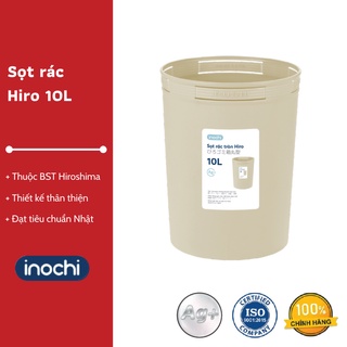 Sọt rác Hiro 10L - Thân thiện với môi trường, Thiết kế thông minh, Chất lượng Nhật Bản
