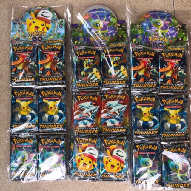 Thẻ bài pokemon (36 bộ, mỗi bộ 8 lá)