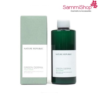 Nước hoa hồng Nature Republic Green Derma Mild Cica Big Toner 500ml