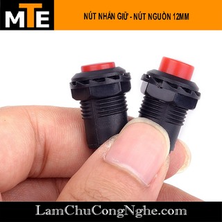 Nút nhấn giữ - nút nguồn 12mm 1.5A 250VAC