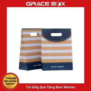 {Giá Sỉ} Túi Giấy Quà Tặng Best Wishes - 26.5 x 19.5 x 9 cm - Siêu Thị Bao Bì Grace Box