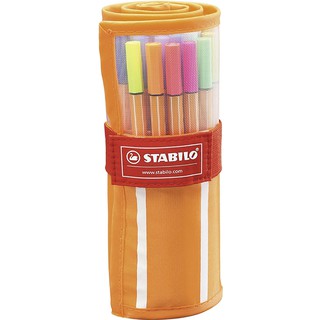 Cuộn vải 30 cây bút kim STABILO point 88 nét 0.4mm (PT8830R)