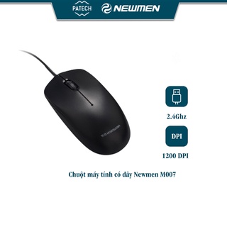 Chuột máy tính có dây Newmen M007 (MS-619) - Business Office, Black - Hàng chính hãng
