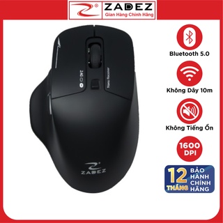 Chuột Không Dây Silent Bluetooth và Wireless ZADEZ M352 - Hàng Chính Hãng