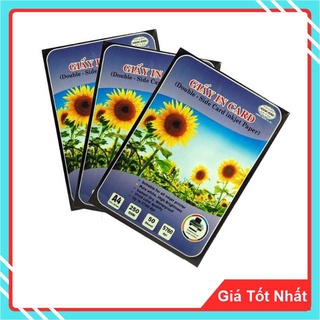 Giấy in card visit bóng 2 mặt Mạnh Hưng Định lượng 250gms (Xấp 50 Tờ)