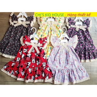 [ ĐẦM THIẾT KẾ] ĐẦM BÔNG CÁNH TIÊN VINTAGE SIÊU ĐẸP CHO BÉ 10-25KG