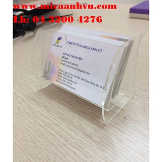 Combo 5 hộp mica đựng danh thiếp để bàn