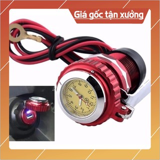 [XẢ KHO] Sạc điện thoại kiêm đồng hồ gắn xe máy (BAO RẺ)