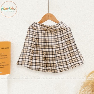 Chân váy kẻ bé gái ALBERKIDS cho trẻ em 5,6,7,8,9,10,11,12 tuổi[Q04]