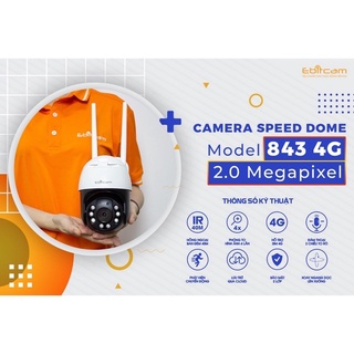 Camera IP Speed Dome hồng ngoại không dây 2.0 Megapixel EBITCAM ET843 (4G)