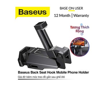 Gía đỡ điện thoại trên ô tô Baseus Back Seat Hook Mobile Phone kim loại chắc chắn giữ chặc điện thoại và đồ vật
