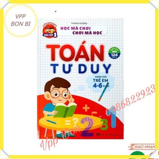 Tập tô - Toán tư duy cho bé 4-6 tuổi mẫu mới