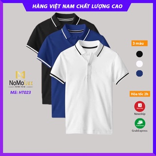 Áo polo nam nữ unisex   Freeship  Áo thun ngắn tay có cổ NoMoLux mã HT023 chất mè cá sấu cao cấp, bền màu