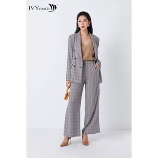 [NHẬP WABRTL5 GIẢM 10% TỐI ĐA 50K ĐH 250K ]Áo vest nữ họa tiết kẻ IVY moda MS 67M6884