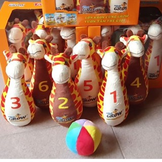 Bowling bông hình hươu cho bé