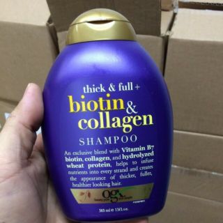 Dầu Gội và Xả giảm rụng tóc Biotin Collagen 385ml