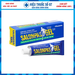 Salonpas Gel tuýp 30g bôi ngoài da giúp giảm đau