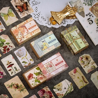 Giấy nền trang trí sổ kiêm dấu trang tag vintage HD154-K66 trang trí DIY, handmade, Bullet Journal