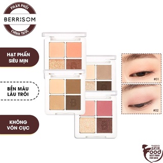 Bảng Phấn Mắt 4 Ô Màu Lấp Lánh Berrisom Real Me Eye Palette 6.7g