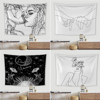 Tranh vải treo tường - One line Art !! RẺ VÔ ĐỊCH!!