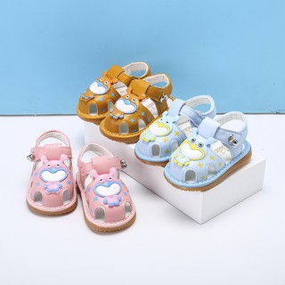 sandal tập đi bé trai-bé gái size 15-19 lục lạc kèn chít chít