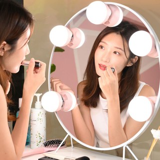 [Mã LIFE1404ALL50K giảm 10% đơn 200K] Đèn Led Gắn Gương Bàn Trang Điểm, Đèn Led Dán Trang Trí Gương - Bộ 10 bóng.