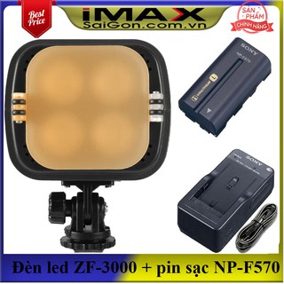[Mã 253ELSALE hoàn 7% đơn 300K] Đèn Led Video ZF-3000 Version II (New) + Bộ 01 pin và 01 sạc NP-F570