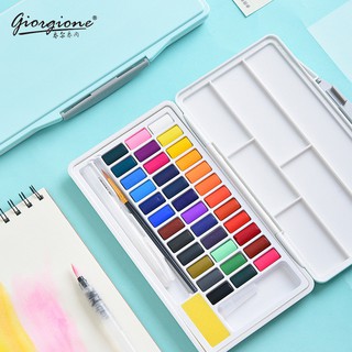 Bộ Màu Nước Giorgione Hộp Cao Cấp Pastel Siêu Xinh 24/36/48 Màu