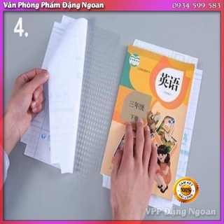 Com bo 10 bọc vở decan dán sách vở