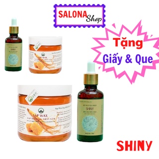 Combo Sáp Wax Lông,Triệt Lông Wax Lông Shiny 350gr + Mỡ Trăn 50ml